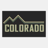 Rocky Mountains Colorado Rechthoekige Sticker (Voorkant)