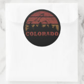 Rocky Mountains Colorado Ronde Sticker (Tas)