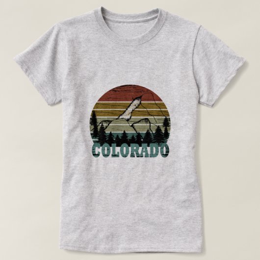 Rocky Mountains Colorado T-shirt (Design voorkant)