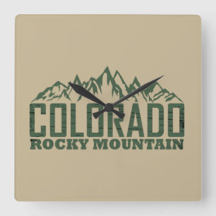 Rocky Mountains, Colorado Vierkante Klok