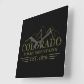 Rocky Mountains Colorado Vierkante Klok (Hoek)