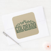 Rocky Mountains, Colorado Vierkante Sticker (Envelop)