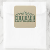Rocky Mountains, Colorado Vierkante Sticker (Tas)