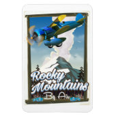 Rocky Mountains door de lucht! Magneet (Verticaal)