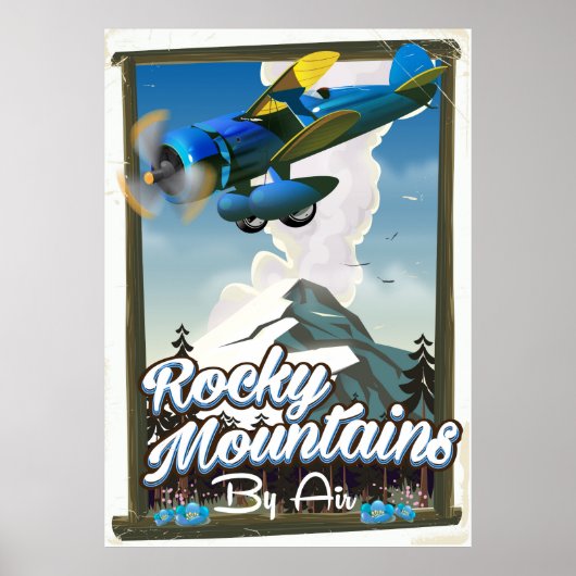 Rocky Mountains door de lucht! Poster (Voorkant)