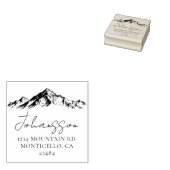 Rocky Mountains Elegant Retouradres Rubberstempel (Gestempeld)