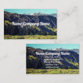 Rocky Mountains foto natuur landschap Visitekaartje (Voorkant / Achterkant)