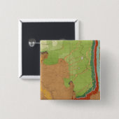 Rocky Mountains Geologisch Vierkante Button 5,1 Cm (Voorkant /achterkant)