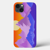 Rocky Mountains Golden Hour Sun Art Case-Mate iPhone Case (Achterkant)