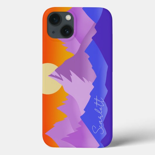 Rocky Mountains Golden Hour Sun Art Case-Mate iPhone Case (Achterkant)