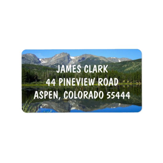 ROCKY MOUNTAINS GROTE RETOURADRESLABELS ETIKET (Voorkant)