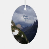 Rocky Mountains in Glacier Photo Metal Ornament (Voorkant Rechts)