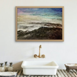 Rocky Mountains Ketens Aurora Landschap Canvas Afdruk