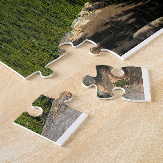 Rocky Mountains Lake Puzzle Legpuzzel (Zijkant)