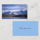 Rocky Mountains Lake Visitekaartje (Voorkant / Achterkant)