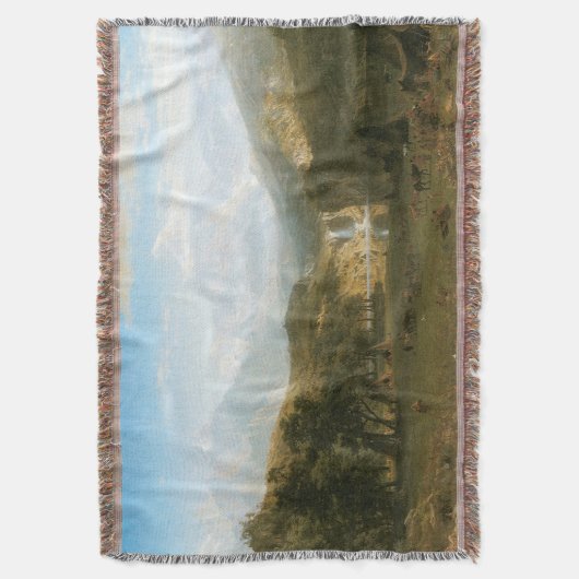 Rocky Mountains, Lander's Peak van Albert Bierstad Deken (Voorkant Verticaal)