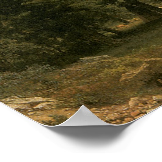 Rocky Mountains, Lander's Peak van Albert Bierstad Poster (Hoek)