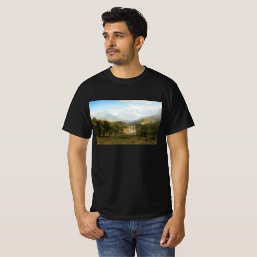 Rocky Mountains, Lander's Peak van Albert Bierstad T-shirt (Voorkant volledig)