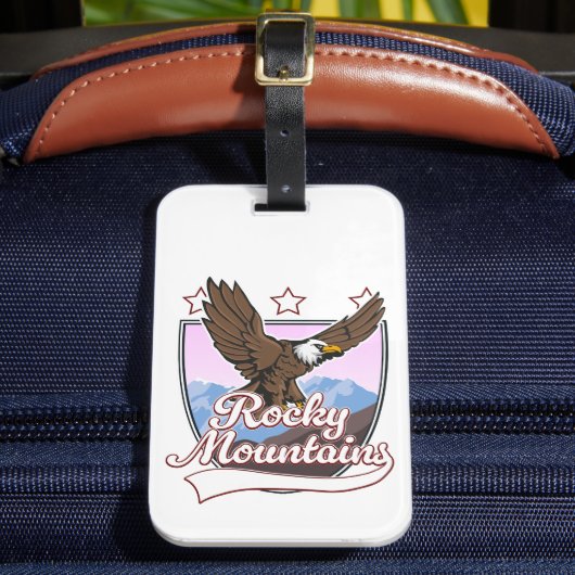 Rocky Mountains logo Bagagelabel (Voorkant Insitu 2)