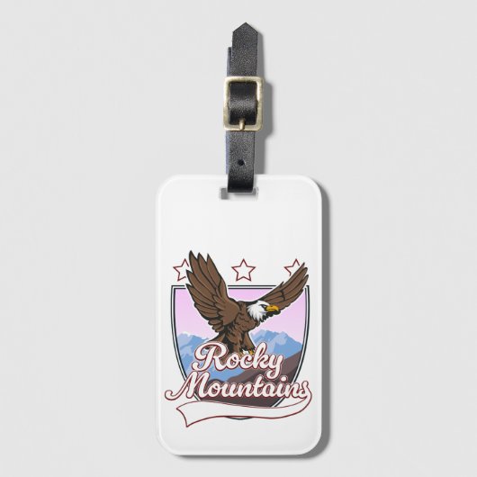 Rocky Mountains logo Bagagelabel (Voorkant (verticaal))