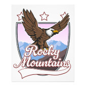 Rocky Mountains logo Foto Afdruk (Voorkant)