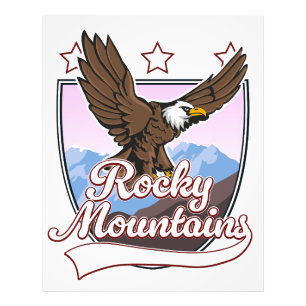 Rocky Mountains logo Foto Afdruk