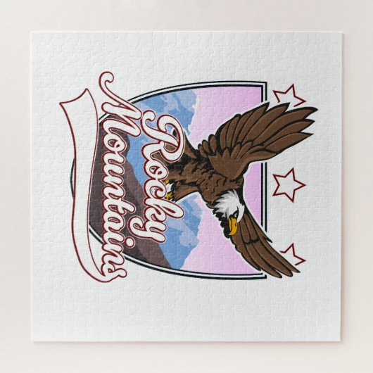 Rocky Mountains logo Legpuzzel (Horizontaal)