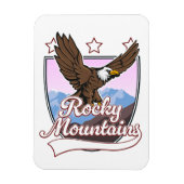 Rocky Mountains logo Magneet (Verticaal)