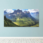 Rocky Mountains | Nationaal park Glacier Canvas Afdruk (Insitu (Houten vloer))