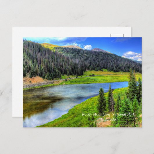 Rocky Mountains National Park, Colorado, Verenigde Briefkaart (Voorkant / Achterkant)