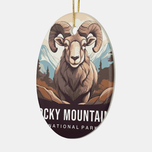 Rocky Mountains National Park ornaments Keramisch Ornament (Links)