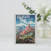  Rocky Mountains reizen Briefkaart (Staand voorkant)