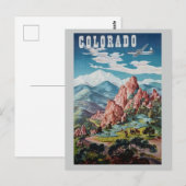  Rocky Mountains reizen Briefkaart (Voorkant / Achterkant)