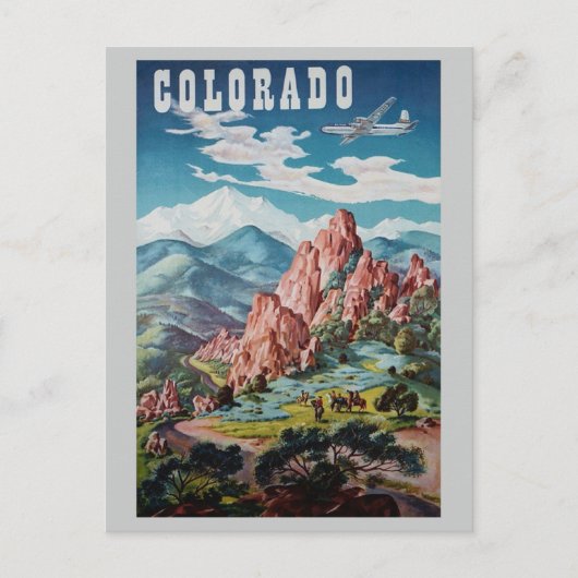  Rocky Mountains reizen Briefkaart (Voorkant)