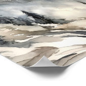 Rocky Mountains schilderen rokerig dennenbos Poster (Hoek)