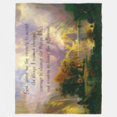 Rocky mountains serenity gebed fleece deken (Voorkant)