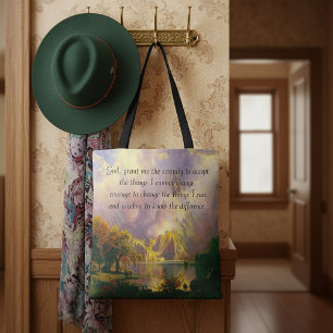 Rocky mountains serenity gebed tasje tote bag