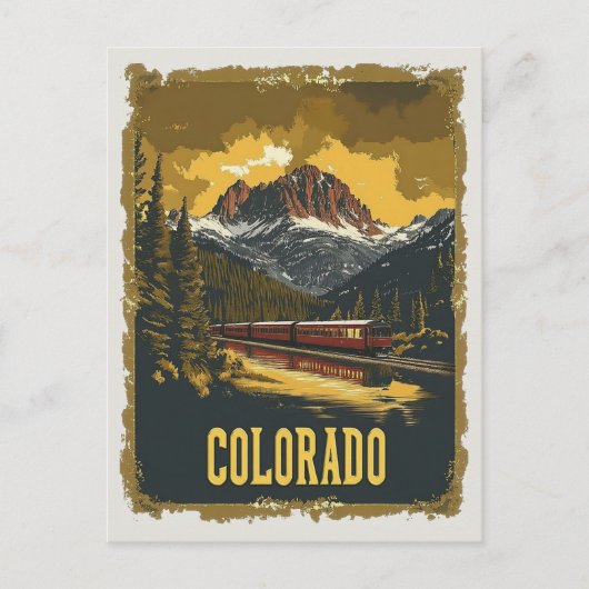  Rocky Mountains trein Briefkaart (Voorkant)