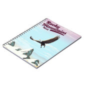 Rocky Mountains USA Vintage-poster Notitieboek (Linkerzijde)