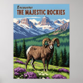 Rocky Mountains – Wildlife & Nature Poster (Voorkant)