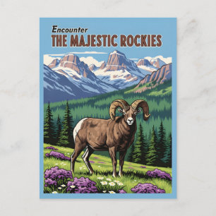 Rocky Mountains - Wildlife & Natuur Briefkaart