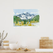 Rocky Mountains Winter Snow Colorado Poster (Keuken)