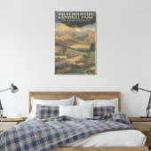Rocky Mt. Nat'l Park Brochure # 1 Canvas Afdruk (Insitu (Slaapkamer))