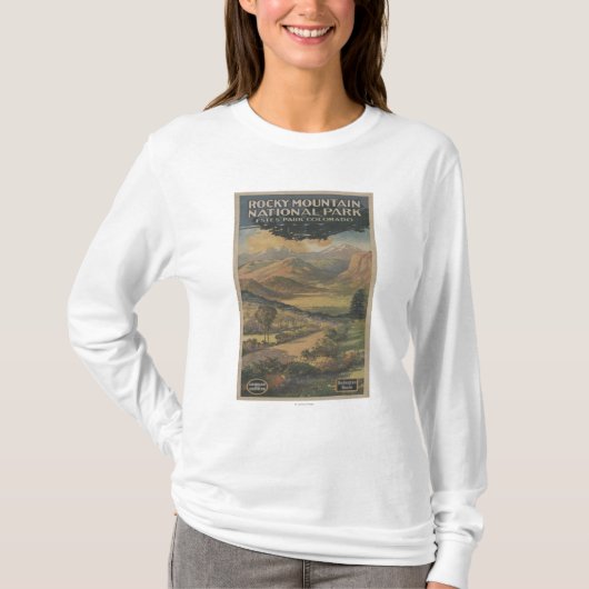 Rocky Mt. Nat'l Park Brochure # 1 T-shirt (Voorkant)