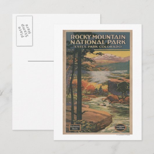 Rocky Mt. Nat'l Park Brochure # 2 Briefkaart (Voorkant / Achterkant)
