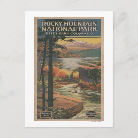 Rocky Mt. Nat'l Park Brochure # 2 Briefkaart (Voorkant)