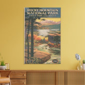Rocky Mt. Nat'l Park Brochure # 2 Canvas Afdruk (Insitu (Woonkamer))