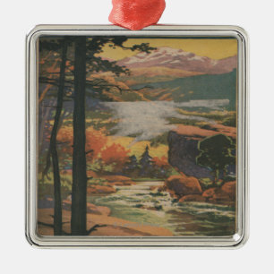 Rocky Mt. Nat'l Park Brochure # 2 Metalen Ornament