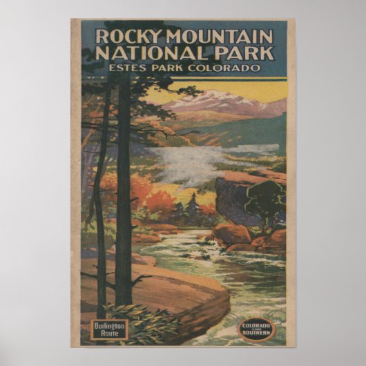 Rocky Mt. Nat'l Park Brochure # 2 Poster (Voorkant)