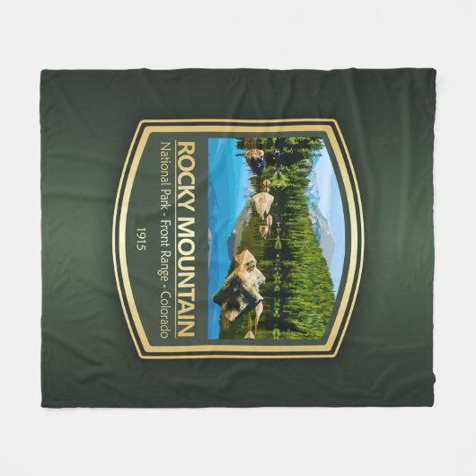 Rocky Mtn NP (PF1) Fleece Deken (Voorkant (Horizontaal))